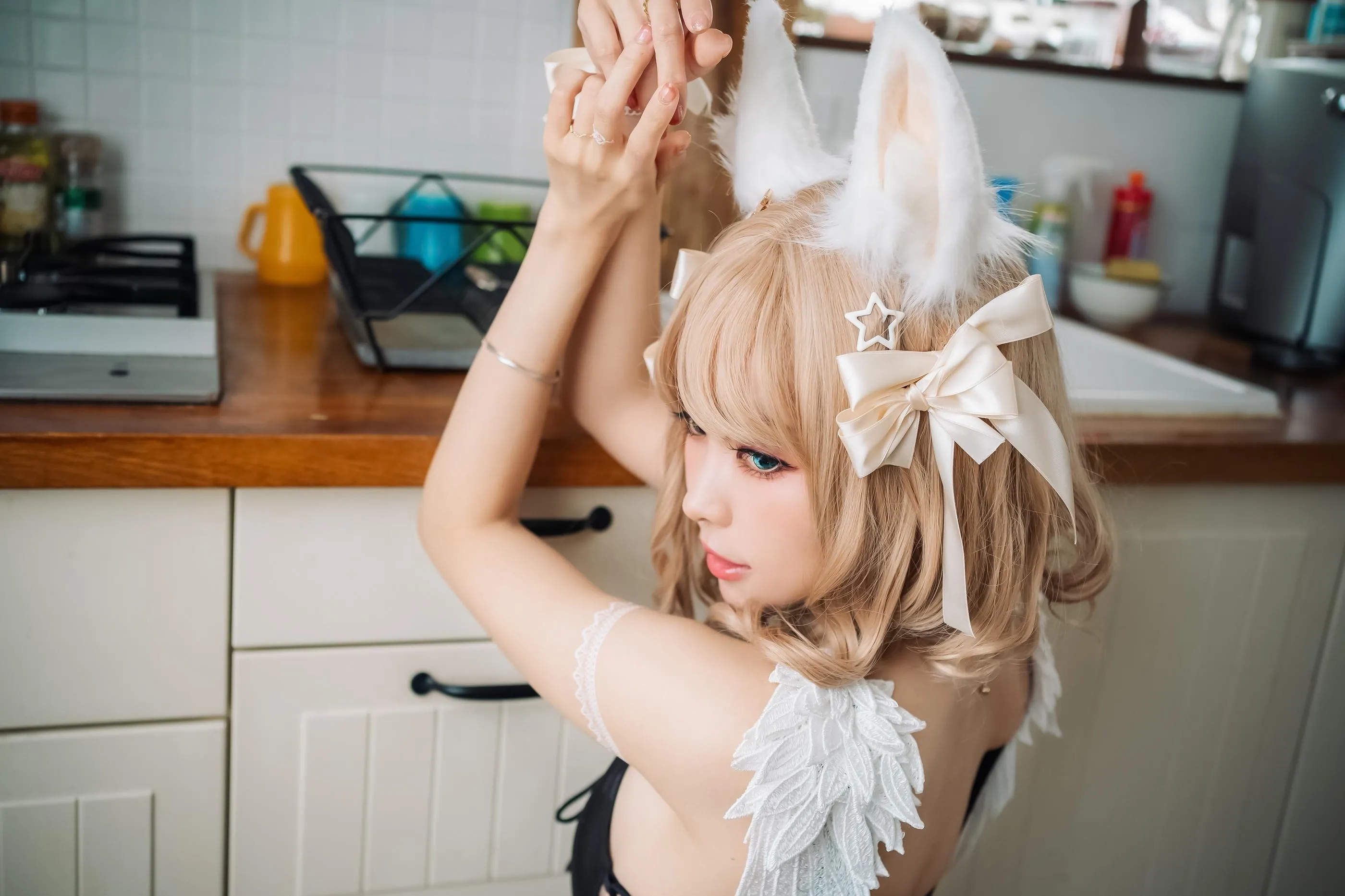 ElyEE子 – NO.82 Fluffy Summer – Original Swimsuit-黑色 [60P]插图9